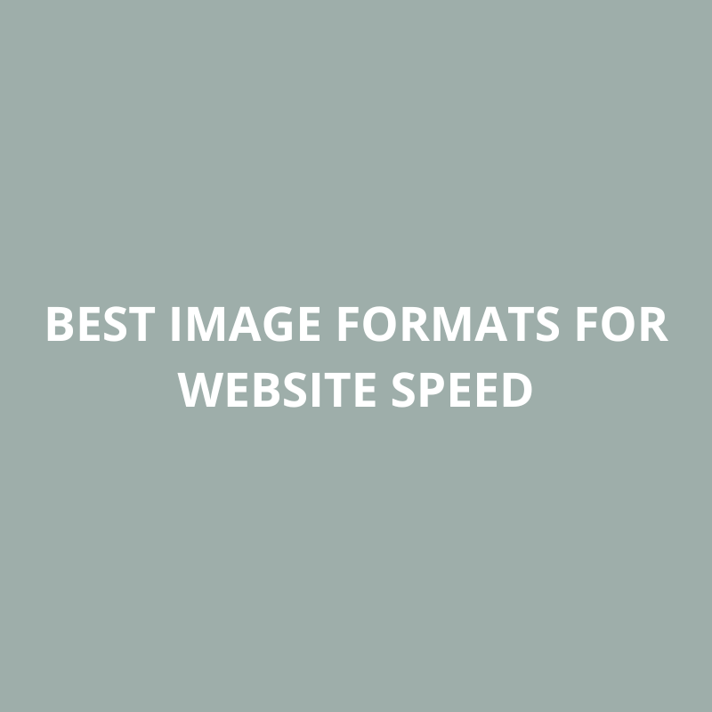 Best Image Formats for Website Speed
