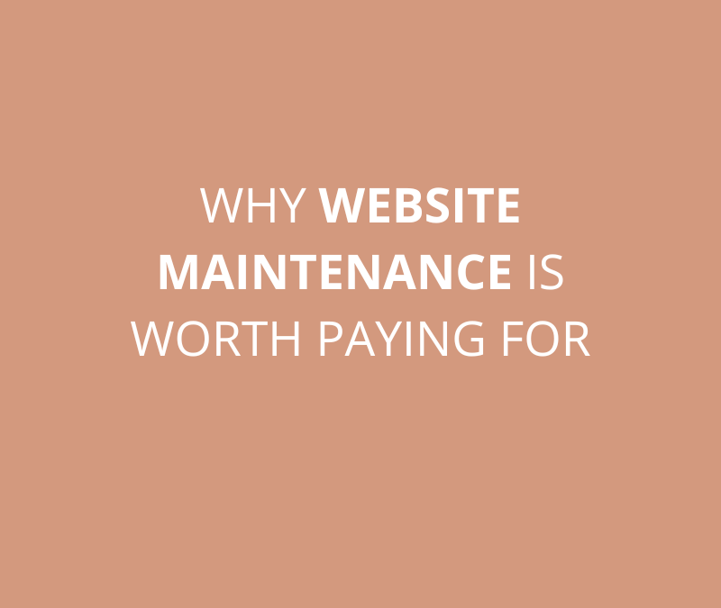 Why Website Maintenance Is Worth Paying For